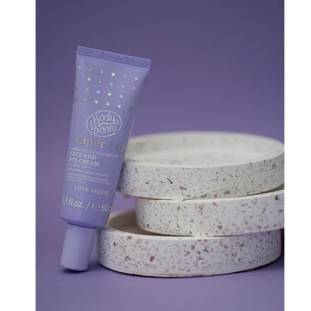 Crema hidratanta si iluminatoare pentru fata si ochi Superstar, 50 ml, BodyBoom 729088