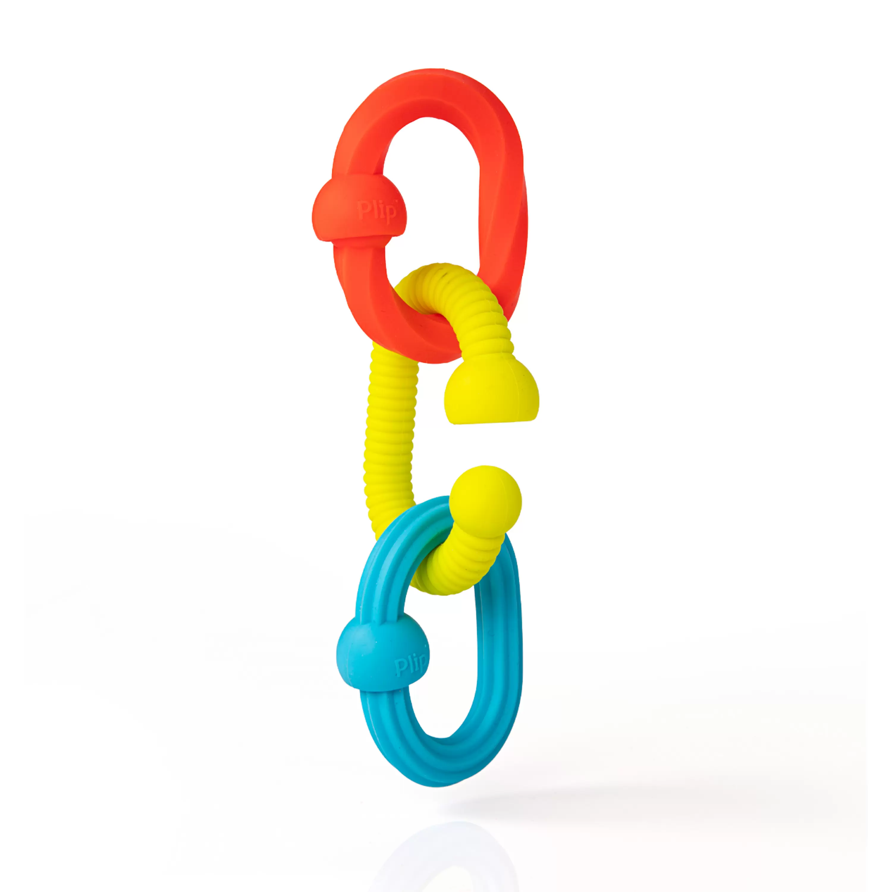 Set 3 inele senzoriale din silicon pentru bebelusi, +6 luni, Fat Brain