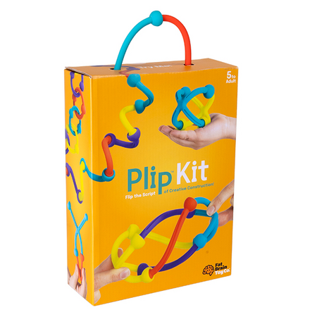 Kit de constructie din silicon flexibil, Plip Kit, 46 piese, Fat Brain