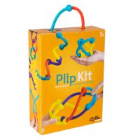 Kit de constructie din silicon flexibil, Plip Kit, +5 ani, 46 piese, Fat Brain
