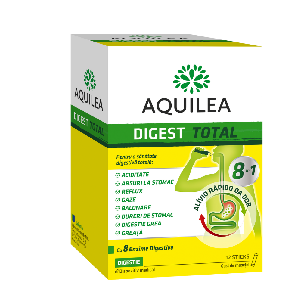 Digest total Aquilea, 12 plicuri, Uriach