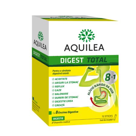 Digest total Aquilea, 12 plicuri, Uriach