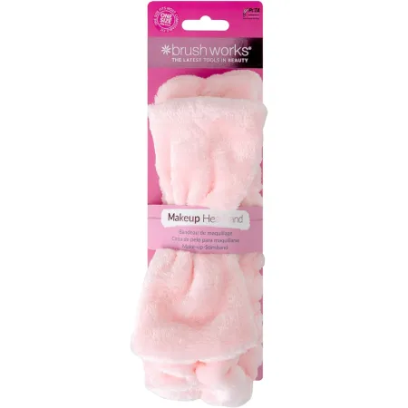 Bentita de par pentru machiaj, Roz, 1 bucata, Brushworks