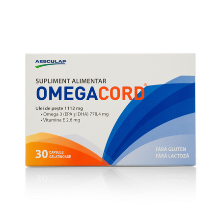 Omegacord, 30 capsule gelatinoase, Aesculap