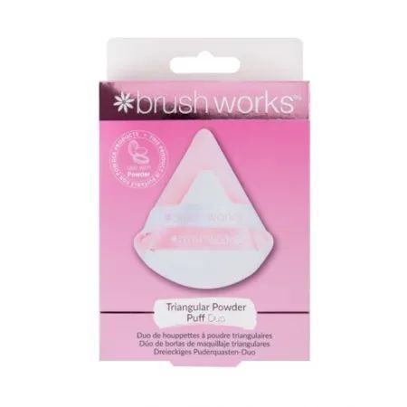 BRUSHWORKS PUF PENTRU PUDRA TRIUNGHIULAR 2 BUC BW76589
