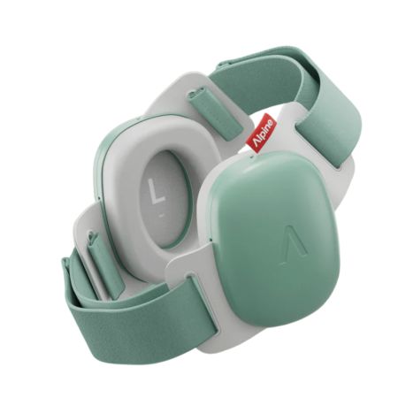 Casti antifonice pentru bebelusi Muffy Baby, Sage Green, 1 bucata, Alpine