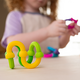 Set de constructie creativa cu elemente flexibile din silicon, Plip Links, +3 ani, Fat Brain 729279