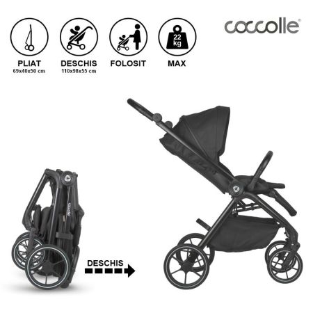 Carucior modular 2in1 Serry, Jet Black, Coccolle 729320