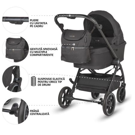 Carucior modular 2in1 Serry, Jet Black, Coccolle 729321