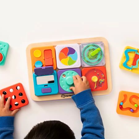 Tabla de activitati senzoriale, Play Tab Essential, +12 luni, Fat Brain 729340