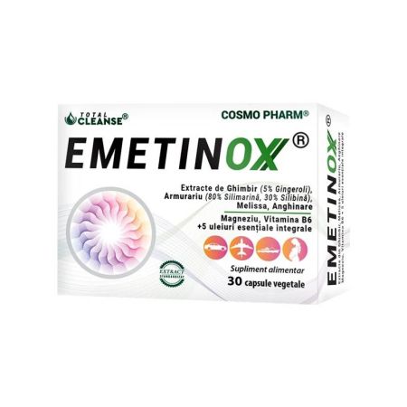 Emetinox, 30 capsule vegetale, Cosmo Pharm