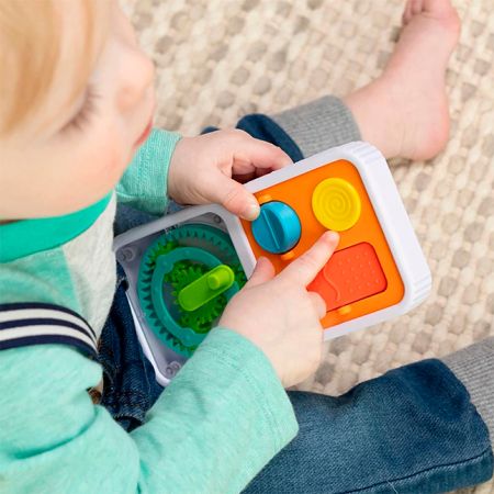 Tabla portabila de activitati senzoriale, Play tab on the go, +12 luni, Fat Brain 729382