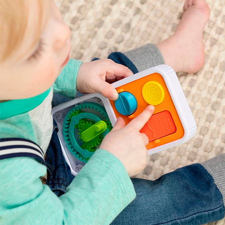 Tabla portabila de activitati senzoriale, Play tab on the go, +12 luni, Fat Brain 729382