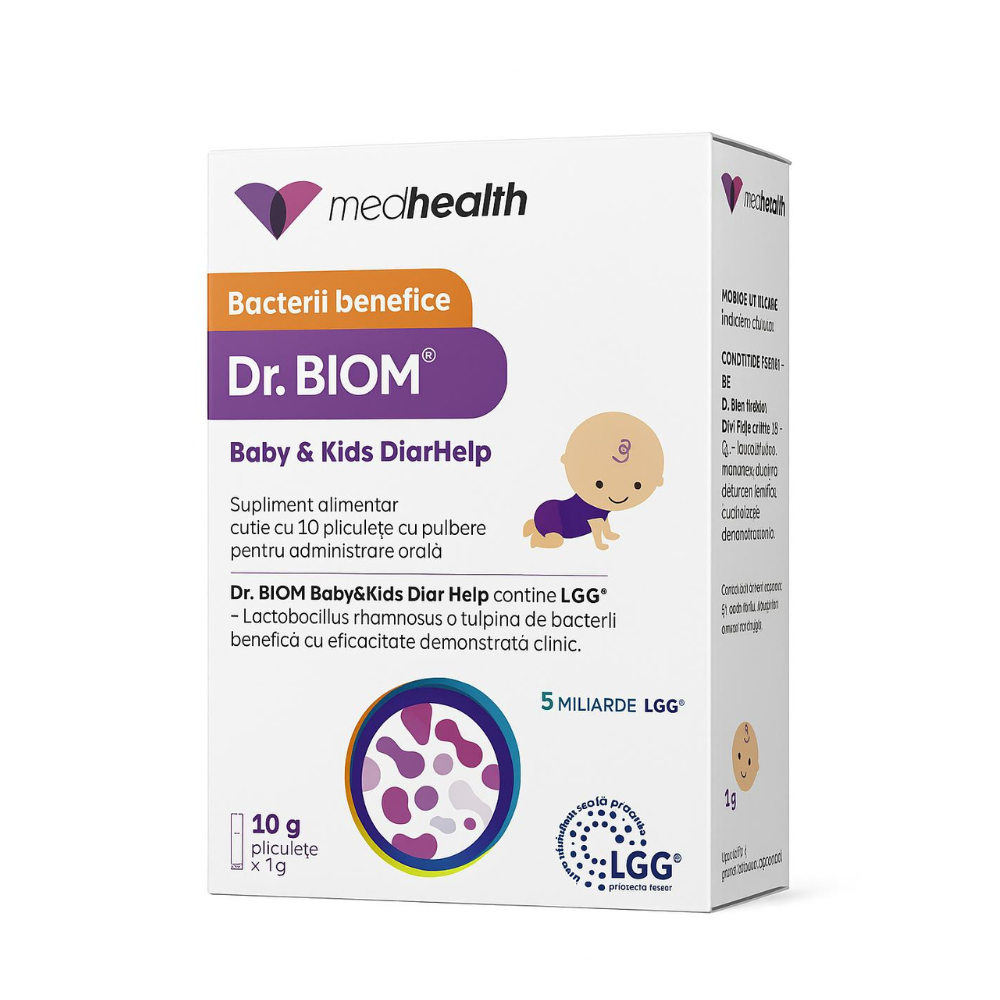 Dr. Biom Baby & Kids DiarHelp, 10 plicuri, ND Medhealth