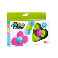 Set 3 moristi senzoriale cu ventuza, Whirly Squigz, +10 luni, Fat Brain