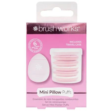 Bureti mini pentru aplicarea machiajului Pillow Puffs, 6 bucati, Brushworks