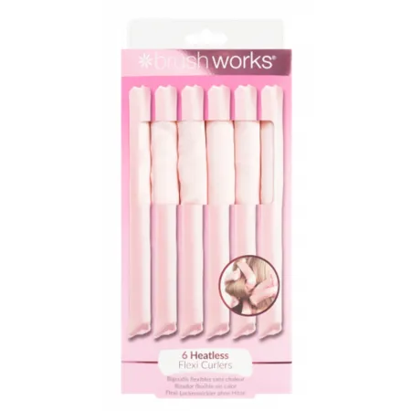 Set pentru ondularea parului fara caldura Flexi Curlers, 6 bucati, Brushworks