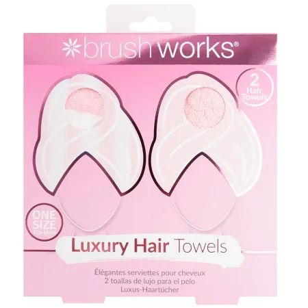 Prosoape pentru par Luxury, 2 bucati, Brushworks