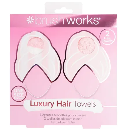 Prosoape pentru par Luxury, 2 bucati, Brushworks