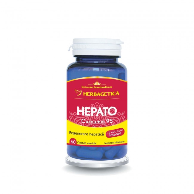 Hepato Curcumin 95, 60 capsule, Herbagetica