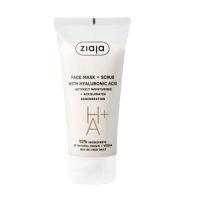Masca si scrub de fata cu acid hialuronic, 55 ml, Ziaja