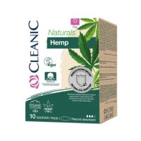 Absorbante din bumbac si canepa Naturals, 10 bucati, Cleanic
