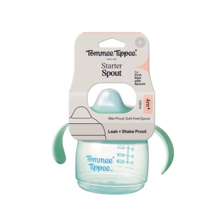 Cana Starter Spout, Verde, + 4 luni, 150 ml, Tommee Tippee 729528