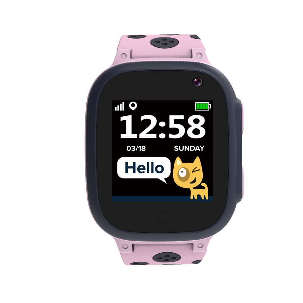 Smartwatch pentru copii, cu Camera, GSM si GPS Sandy KW-34, Roz, Canyon