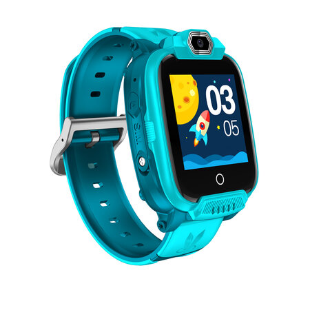 Smartwatch compact pentru copii cu funcții 4G, Camera si GPS Jondy KW-44, Verde, Canyon 729561