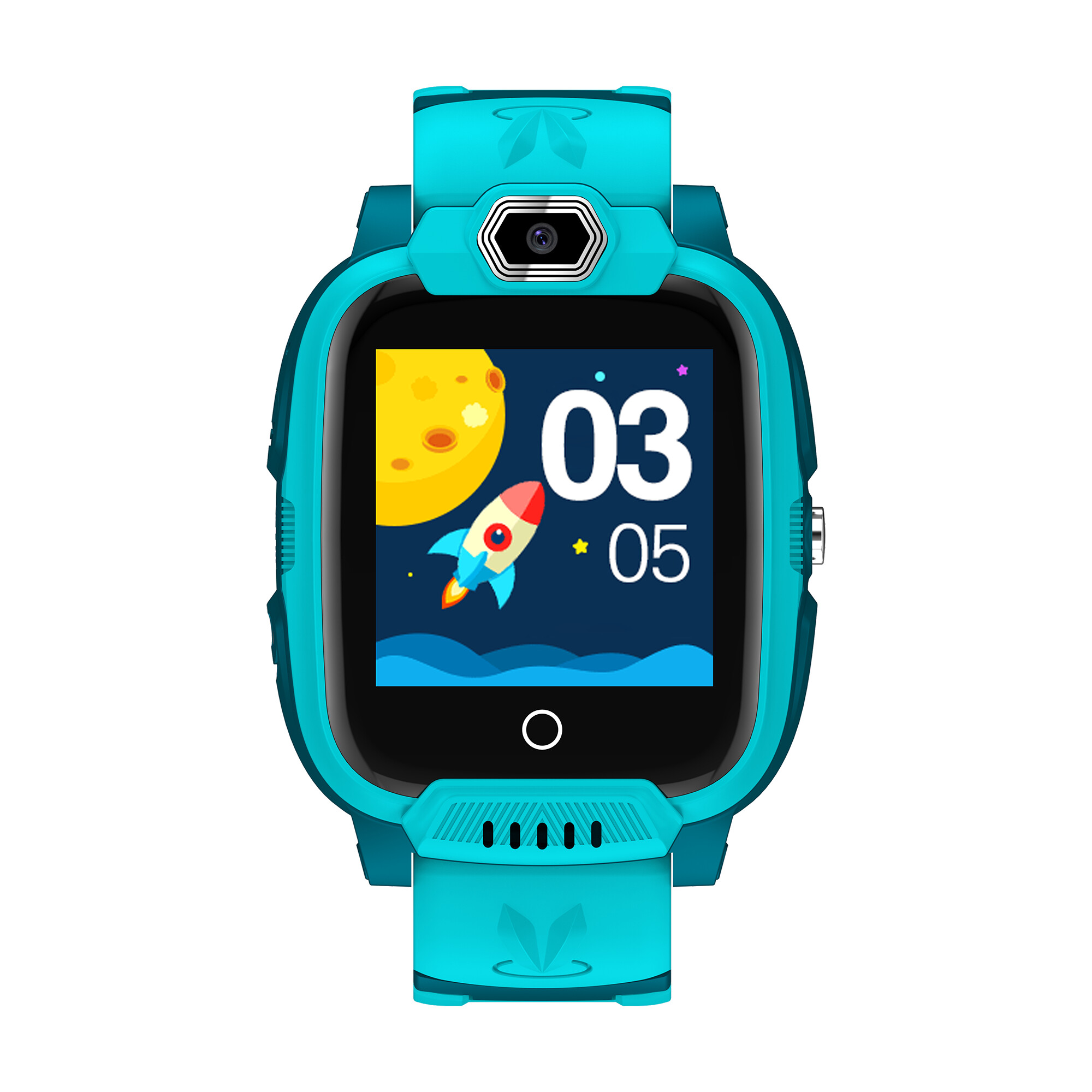 Smartwatch compact pentru copii cu funcții 4G, Camera si GPS Jondy KW-44, Verde, Canyon