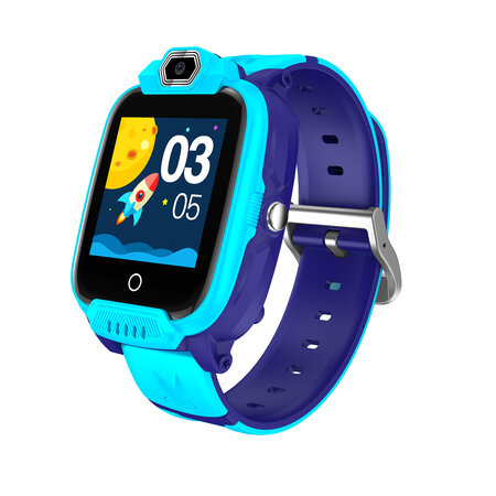 Smartwatch compact pentru copii cu funcții 4G, Camera si GPS Jondy KW-44, Albastru, Canyon 729575