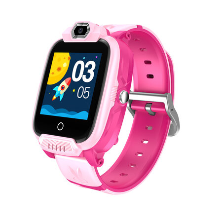 Smartwatch compact pentru copii cu funcții 4G, Camera si GPS Jondy KW-44, Roz, Canyon 729580