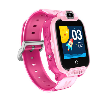 Smartwatch compact pentru copii cu funcții 4G, Camera si GPS Jondy KW-44, Roz, Canyon 729582