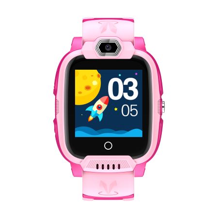 Smartwatch compact pentru copii cu funcții 4G, Camera si GPS Jondy KW-44, Roz, Canyon