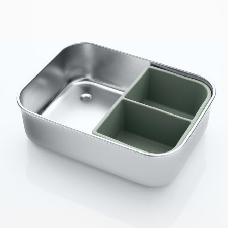 Cutie de pranz din inox pentru alimente, 1 bucata, Reer 729595