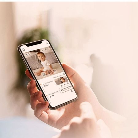 Dispozitiv de monitorizare video pentru bebelusi, White, PIP1000 CONNECT, Motorola 729713