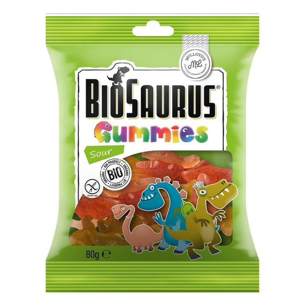 Jeleuri acrisoare Bio Biosaurus, 80 g, Mc Lloyd's