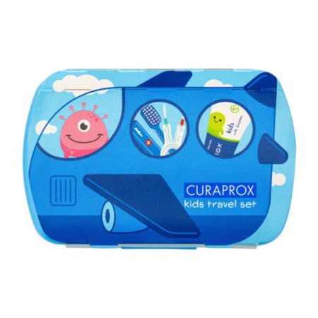 Set de calatorie pentru copii, Blue, Curaprox