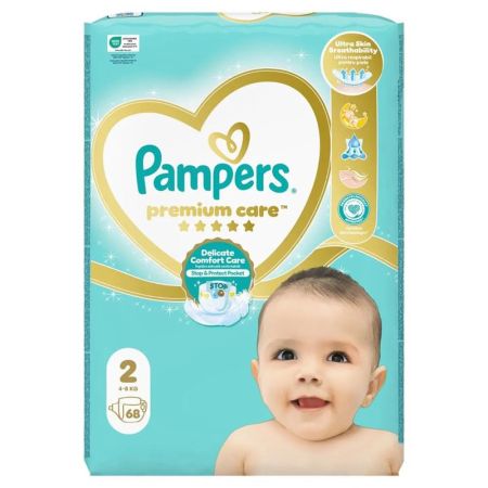 Pampers Premium Care, Nr. 2,4-8 kg, 68 bucati, Pampers