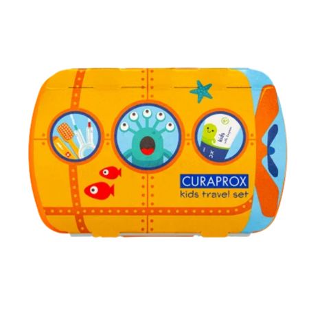 Set de calatorie pentru copii, Orange, Curaprox