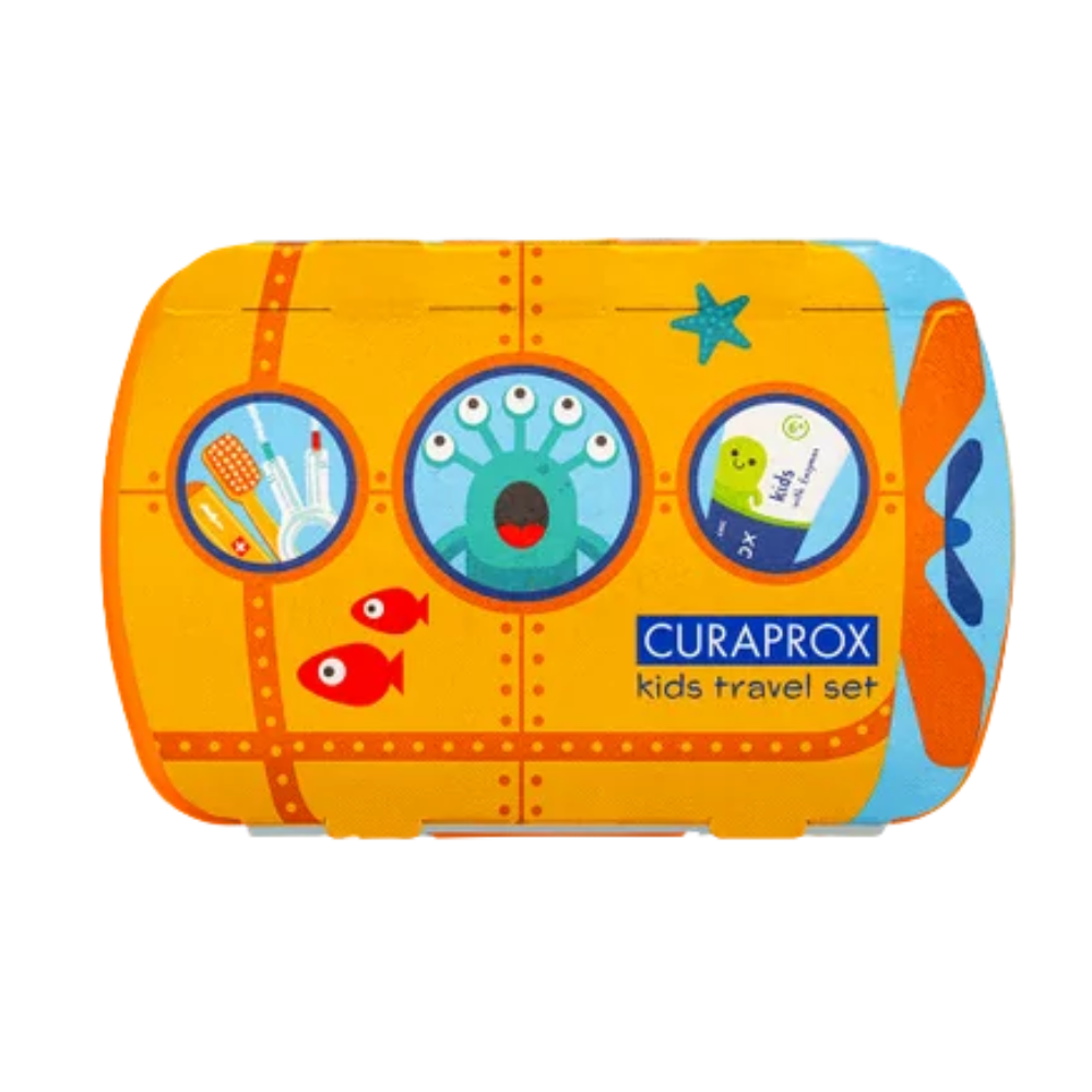 Set de calatorie pentru copii, Orange, Curaprox