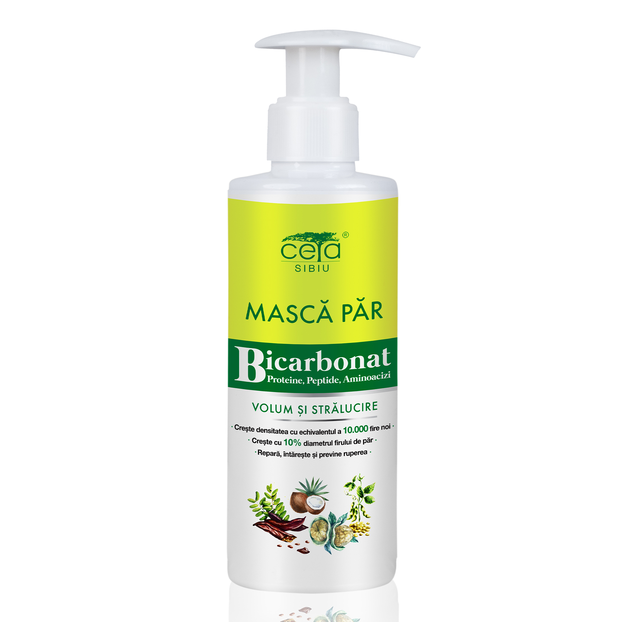 Masca de par cu bicarbonat pentru volum, 200 ml, Ceta