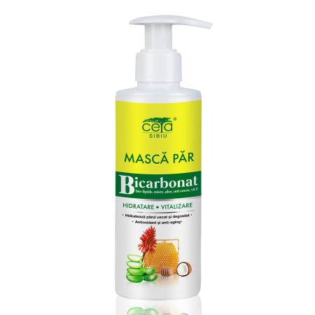 Masca de par cu bicarbonat pentru hidratare si vitalizare, 200 ml, Ceta