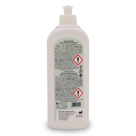 Detergent lichid pentru biberoane si vesela Natural, 50 spalari, 500 ml, Apfia Care 729912