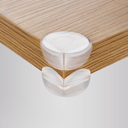 Set 4 protectii de colturi transparente, + 0 luni, Reer 729934