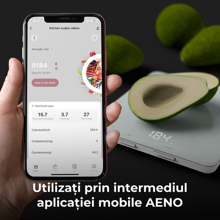 Cantar de bucatarie alb, AKS0001S, Aeno 729936