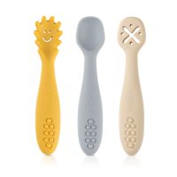 Set 3 lingurite din silicon LittleYummie, 6 luni+, Reer
