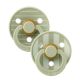 Set 2 suzete cu tetina rotunda Colour Studio, Sage, Stripe, 0 luni+, Bibs 729991
