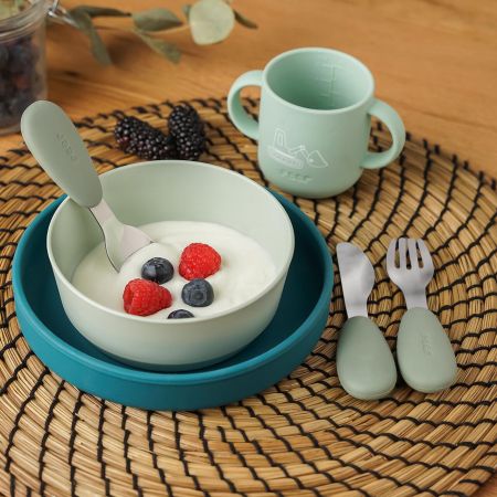 Set 3 tacamuri din otel inoxidabil, + 36 luni, Reer 729985