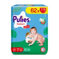 Scutece pants Fashion, Nr. 7, 17+ Kg, 62 bucati, Pufies